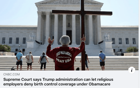CNBC photo of U.S. Supreme Court steps